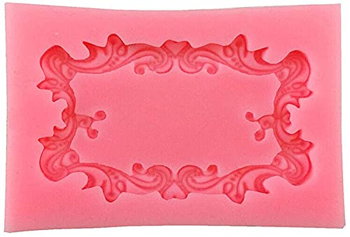 RKPM HOMES Photo Frame Fondant Mold Picture Frames Silicone Mold for Cake Decorating, Sugar, Gum Paste, Chocolate, Cookies, Resin, Polymer Clay (Mirror Frame)