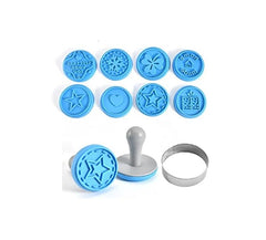 RKPM HOMES Cookie Stamps- High Heat Resistant to 480°F, Hygienic One Piece Design, Stamps Include Homemade Pcs of 8