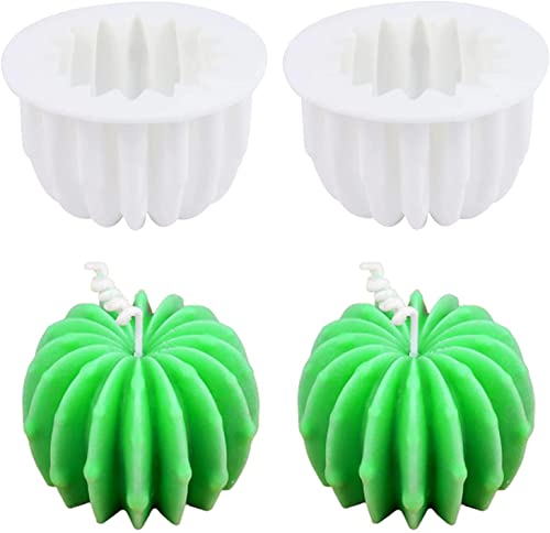 RKPM HOMES Candle Molds | 3D Fruits Shape Fondant Silicone Wax Mould | Succulent Molds | Handmade Candles Making | Mould for Mousse Dessert Soap Cake DIY Decorating – 1 Cavity (Cactus Shape)
