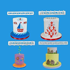 RKPM HOMES 4 Pieces Element Embossed Cookie Cutter Shape Set, Earch Wind Fire Ice Mould Fondant Cutting Stainless Steel Cutters for Pastry Fruit Biscuit Sugarcraft Candy Cake Decorating, Baking Tools