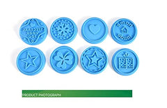 RKPM HOMES Cookie Stamps- High Heat Resistant to 480°F, Hygienic One Piece Design, Stamps Include Homemade Pcs of 4
