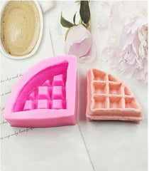 RKPM HOMES Triangle Waffle Shape Candle Mold I 3D Bread Silicone Scented Mould I for DIY Handmade Ornament Chocolate, Cake Décor, Aromatherapy, Soap, Resin Art Craft Making, Home Decoration