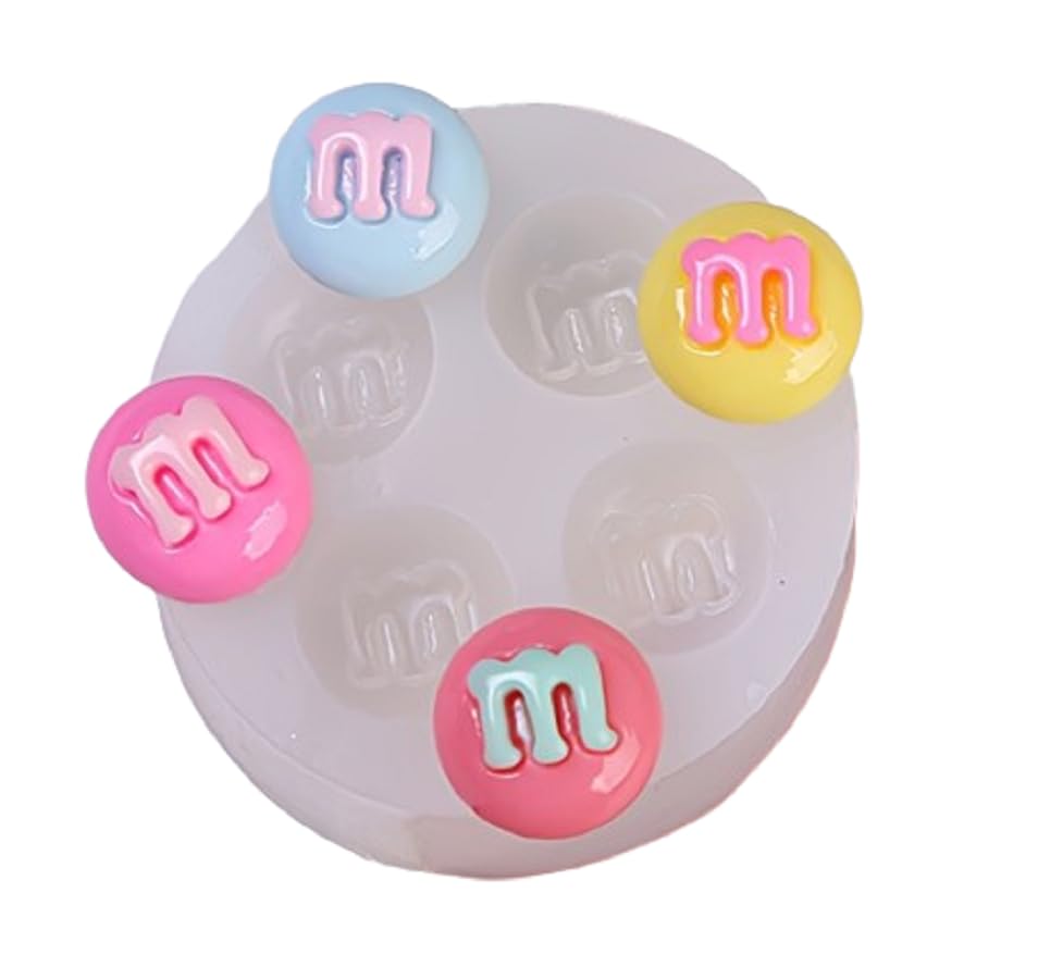 RKPM HOMES Cookie Fondant Mold I 3D Silicone Donut Mould I for DIY Handmade Sugarcraft Cake Decoration, Polymer Clay, Candy, Cupcake, Jelly, Muffin, Soap Resin Wax Making (M Ward Mold)