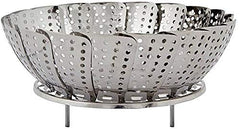 100% Stainless Steel Vegetable Steamer Basket/Insert for Pots, Pans, Crock Pots & More 5.5" to 9.3"