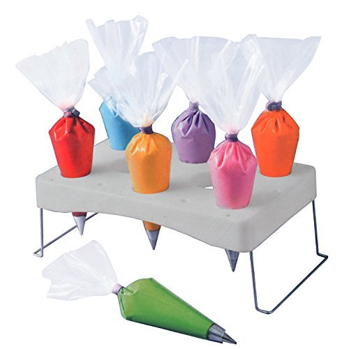 RKPM Cake Decorating Piping Icing Nozzles Pastry Bag Holder Tray Stand
