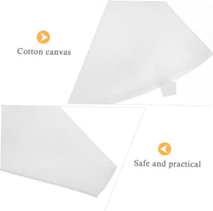 RKPM HOMES Pastry Bags I Thick Cotton Icing Bag I Reusable, Dishwasher Safe I for DIY Cookies Chocolate Cupcake Dessert Icing Cream Decorating I Baking Supplies Tools I White – 30 cm (2)