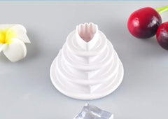RKPM HOMES 4-Pieces DIY Cake Plunger Cutter Molds Sugarcraft Cake Decorating,(Peony Flower)