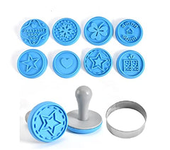 RKPM HOMES Cookie Stamps- High Heat Resistant to 480°F, Hygienic One Piece Design, Stamps Include Homemade PCS of 2