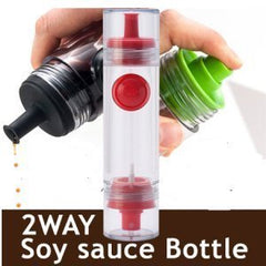 RKPM 2 in 1 Cooking Oil Sauce Vinegar Herbs Spice Dispenser Bottle Sprayer 2 Way Kitchen Tool (Random Colors - Single Piece)