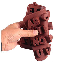 RKPM HOMES Silicone Chocolate Mold Candy Mold Jelly Ice Cube Tray Muffin Sugar Craft Fondant Mold Mould Cake Decorating Tools (ABCD Square Mold)