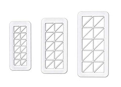 RKPM HOMES Cookie Cutter - Geometric Multicutter- Triangle Cake Fondant Cutter - 3 Size, Triangle Biscuit Cutters,Novel Creative Cake Decorating(Triangle)