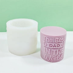 RKPM HOMES Candle Mold I 3D Fondant Best Dad in The World Silicone Plaster Epoxy Mould I Special for Father’s Day I for DIY Handmade Ornament Chocolate Cake Décor Aromatherapy Soap Resin Art Crafts