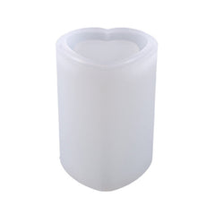 RKPM HOMES Candles Holders Resin Mold I Cylinder Pillar Silicone Epoxy Casting Mould I for Handmade DIY Jewelry Trinket Storage, Makeup Container, Flower Plant Pot, Pen Holder (Heart Shape)