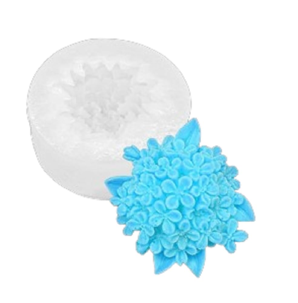 RKPM HOMES Lilac Chrysanthemum Candle Mold I 3D Flower Silicone Epoxy Casting Mould I for DIY Handmade Ornament, Cake Décor, Aromatherapy, Soap, Resin Art Craft Making, Home Party Decoration (RK003)