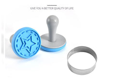 RKPM HOMES Cookie Stamps- High Heat Resistant to 480°F, Hygienic One Piece Design, Stamps Include Homemade Pcs of 4