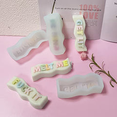 RKPM HOMES Alphabet Letter Pillar Resin Mold I 3D Words Silicone Epoxy Mould I for Candle Making DIY Handmade Ornament Chocolate, Cake Décor, Aromatherapy, Soap, Polymer Clay Art Craft (BE Kind)