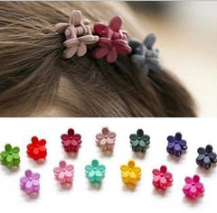 RKPM HOMES Small Flower Shaped Claw Type Hair Clips (Multi Colour) Pack of 20 Pieces