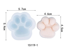 RKPM HOMES Keychain Mold I Cat Dog Paw Shape Casting Silicone Epoxy Mould I for Handmade DIY Pendant Necklace Jewelry Resin Clay Aroma Beads Car Freshie Art Craft Projects Home Décor (A)