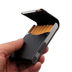 RKPM Luxurious Ultrathin Curve Design Pocket Carrying Cigarette Box With Magnet Lock-Black