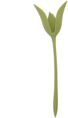 RKPM HOMES® Bloom Napkin Holders for Tables, Set of 4 Green Stemmed Plastic Twist Flower Buds Serviette Holders Plus White Napkins for Making Original Table Arrangements (12 Pcs Set)
