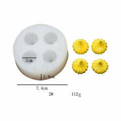 RKPM HOMES Cookie Fondant Mold I 3D Silicone Donut Mould I for DIY Handmade Sugarcraft Cake Decoration, Polymer Clay, Candy, Cupcake, Jelly, Muffin, Soap Resin Wax Making (Small Modak)