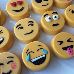 RKPM HOMES Smiley face Chocolate Mould | Silicone Candy Mold | Baking Tools for Cake Chocolate Candy Ice Jelly | Cake Baking Moulds | Bakeware Molds | Brown – 28 Cavity