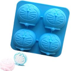 RKPM HOMES Dora Cartoon Shape Chocolate Mould | 3D DIY Fondant Silicone Candy Mold | Baking Tools for Cake Chocolate Candy Ice Jelly Soap | Cake Baking Moulds | Bakeware Molds | Multicolor - 4 Cavity
