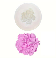 RKPM HOMES Carnation Flower Chocolate Mold I 3D Fondant Round Rose Flowers Silicone Scented Cupcake Mould I for DIY Handmade Cake Décor Candy Donut Polymer Clay Soap Resin Candle Art Crafts (A)