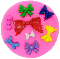 RKPM HOMES Makeup Design Fondant Cake Molds 3D Silicone Soap Chocolate Candy Decorative Baking Bakeware Mould. (Bow Shape)