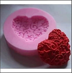 RKPM HOMES 3D Heart Flower Love Heart Shape Mold DIY Fondant Sugar Pudding Soap Candle Mould