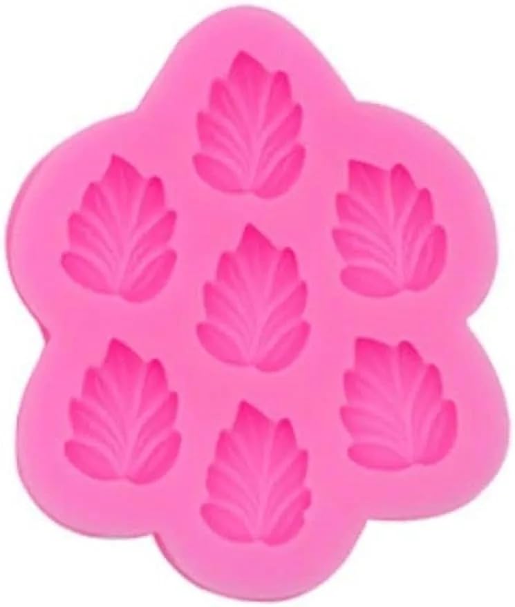 RKPM HOMES Leaf Shape Chocolate Fondant Mold I 3D Mini Ginkgo Leaves Candy Mould Tray I for DIY Homemade Cake Décor Cupcake Topper Chocolate Donut Ice Cube Polymer Clay Soap Resin Art Crafts (C)