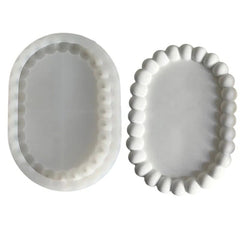 RKPM HOMES Bubble Coaster Mould I Silicone Irregular Pebbles Epoxy Resin Deep Casting Tray I for DIY Homemade Ornament Art Crafts Jewellery Storage Ring Trinket Container Cup Mat Home Table Décor (Ellipse)