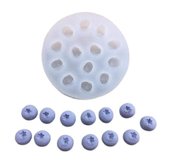 RKPM HOMES Blueberry and Raspberry Chocolate Mold I 3D Mini Fruits Berry Silicone Casting Cupcake Mould I for DIY Cake Decor, Polymer Clay, Candy, Cookies, Muffin, Soap Resin Art Crafts (13 Cavity)