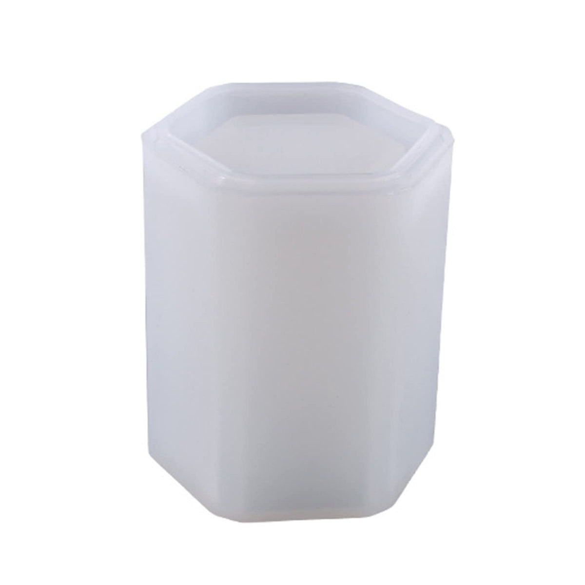 RKPM HOMES Candles Holders Resin Mold I Cylinder Pillar Silicone Epoxy Casting Mould I for Handmade DIY Jewelry Trinket Storage, Makeup Container, Flower Plant Pot, Pen Holder (Hexagon Shape)