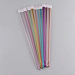 RKPM HOMES® 11 Pcs/Set Crochet Hooks Needle Set Assorted Colors Aluminum Knitting Needles Tools Kit Set