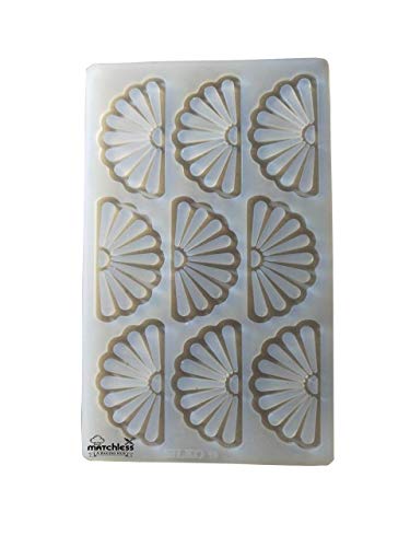 RKPM HOMES Mini Silicone Chocolate Insert Mould Cake Decoration Mould Decor Mould (9 Fan Insert)