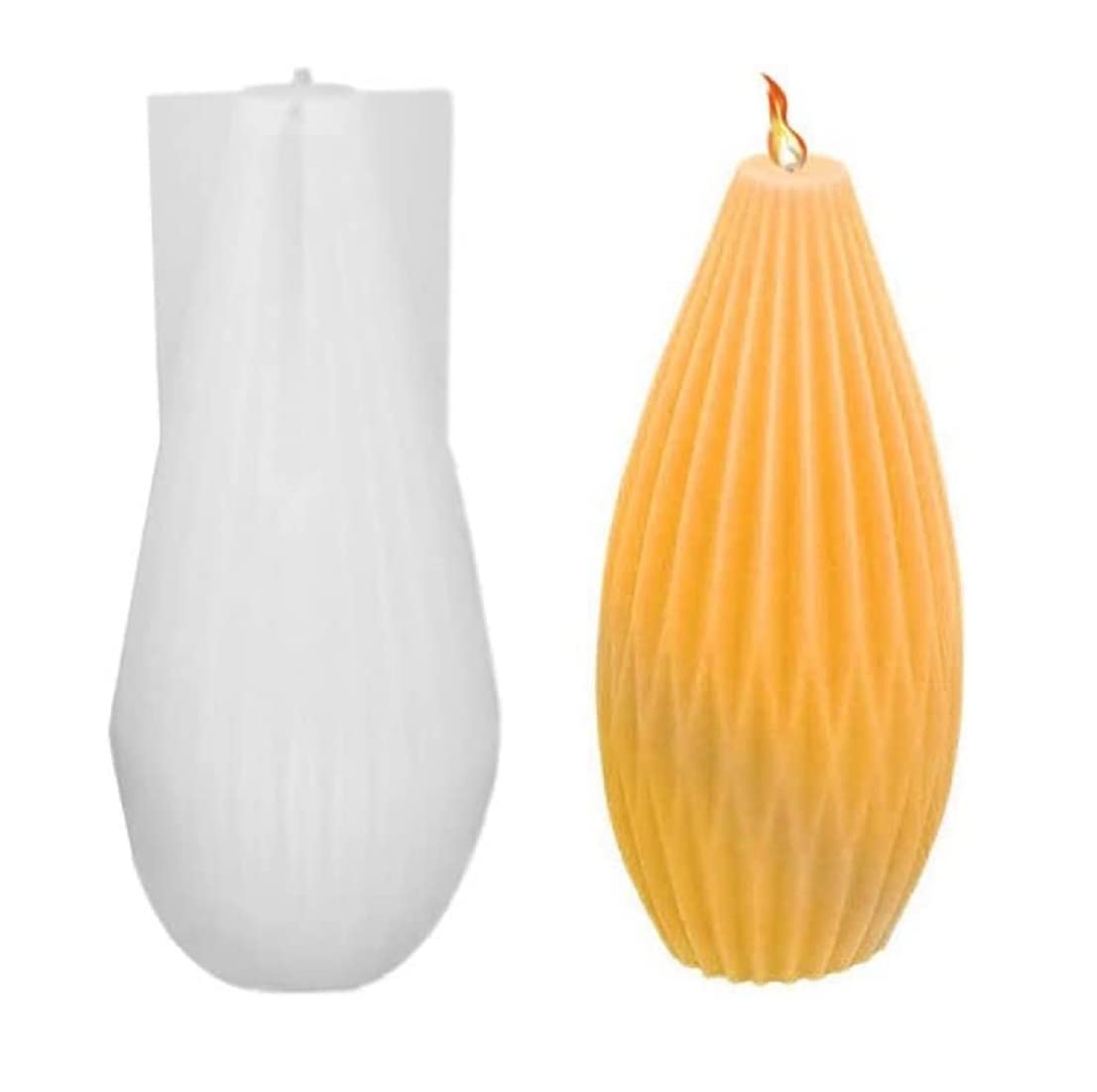 RKPM HOMES Bottle Shape Candle Mold I 3D Fondant Irregular Cylinder Pillar Silicone Epoxy Mould I for DIY Handmade Ornament Chocolate, Cake Décor, Aromatherapy, Soap, Resin Art Craft Making