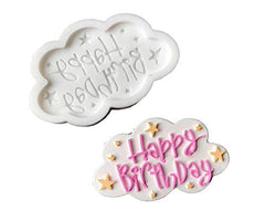 RKPM HOMES Star Symbol Happy Birthday English Letters Silicone Mold Alphabet Cake Decoration (1 Pcs - Happy Birth Day 4th Style)