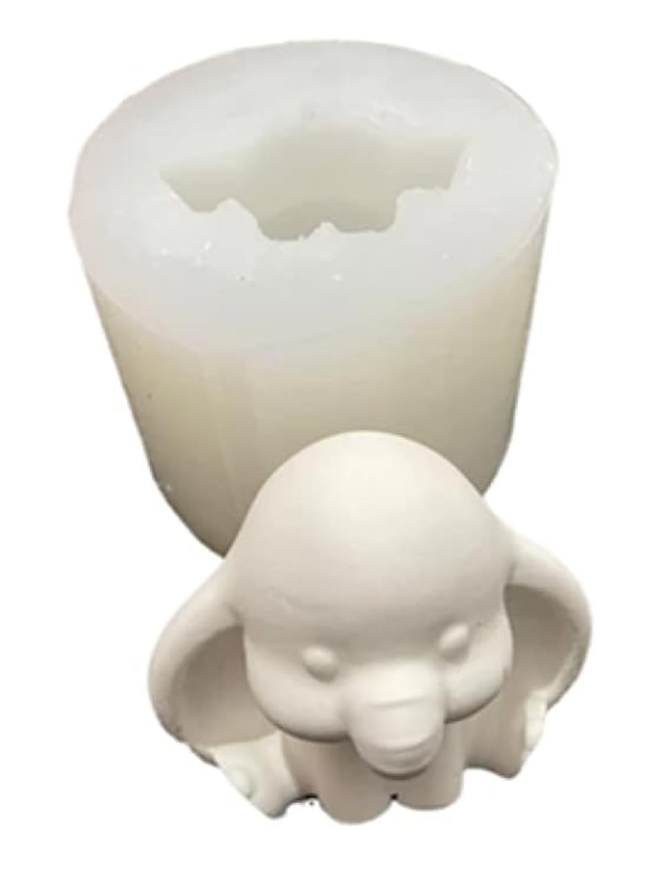 RKPM HOMES Animal Candle Mold I 3D Fondant Dumbo Elephant Shape Silicone Epoxy Mould I for DIY Handmade Ornament Chocolate Cake Décor Aromatherapy Soap Resin Art Crafts Home Party Decoration