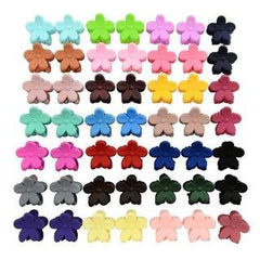 RKPM HOMES Small Flower Shaped Claw Type Hair Clips (Multi Colour) Pack of 20 Pieces