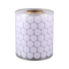 RKPM HOMES Round Double-Sided Hook Loop I Multipurpose Self Adhesive Tape I Non-Slip Anti Curling Velvet Loop I Interlocking Stickers for Carpets Mats Pillows Sofa Couch Blankets - 2 cm (White - 1000)