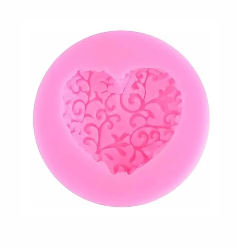 RKPM HOMES 3D Heart Flower Love Heart Shape Mold DIY Fondant Sugar Pudding Soap Candle Mould