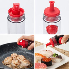 RKPM 2 in 1 Cooking Oil Sauce Vinegar Herbs Spice Dispenser Bottle Sprayer 2 Way Kitchen Tool (Random Colors - Single Piece)