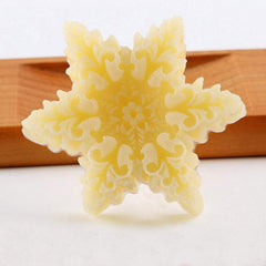 RKPM HOMES Snowflake Shape Candy Mold I 3D Fondant Star Silicone Chocolate Mould I for DIY Handmade Soap, Candle, Cakes French Dessert, Lollipop Ice Cube Jello Cookies, Cupcake, Decoration Tools