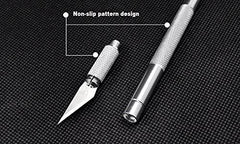 RKPM HOMES Art Knife with 5 Metal Blade Wood Paper Cutter Fruit Food Craft Pen Engraving Cutting Art Supplies (Set Of 1)
