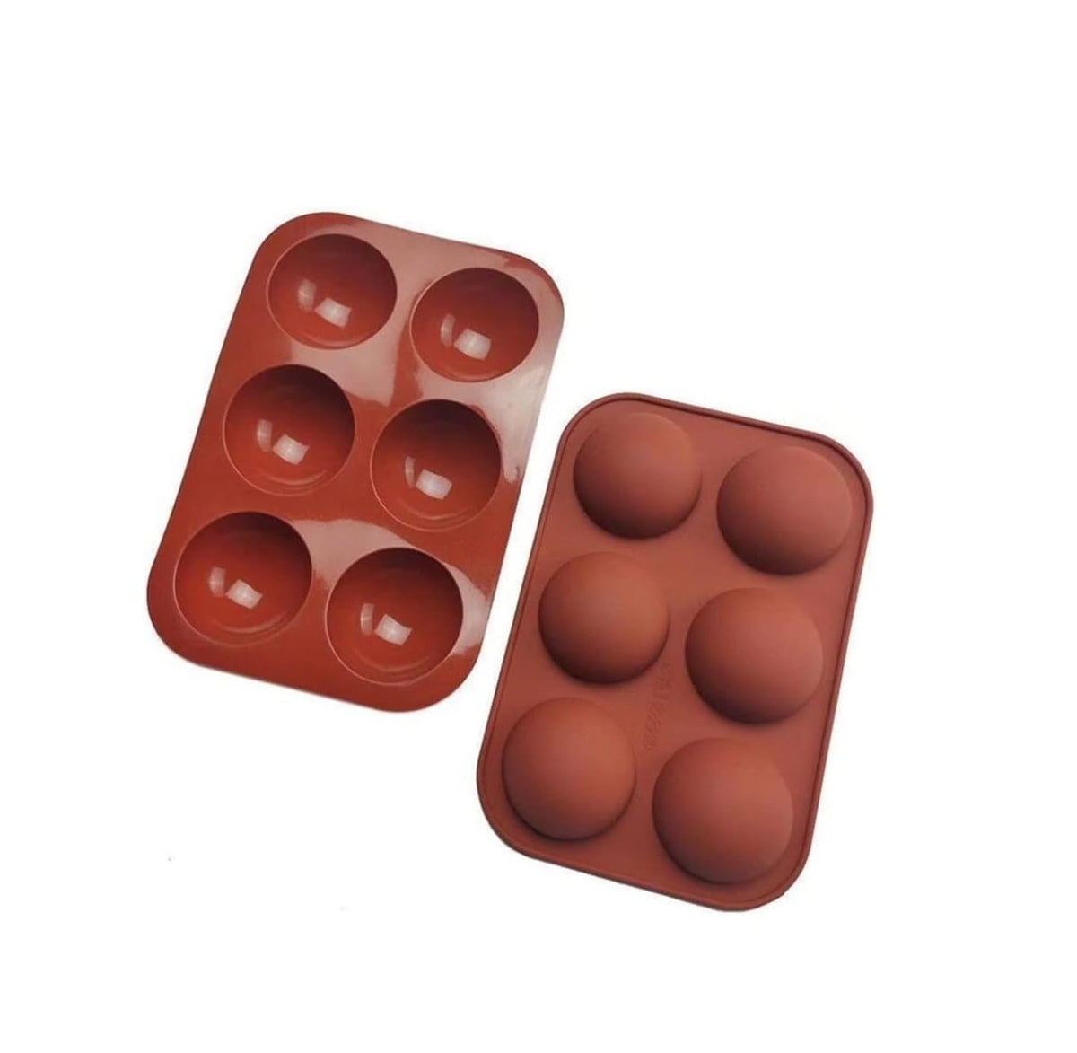 RKPM HOMES Medium 6 Cavity Semi Sphere Silicone Mold, Pack of 1 Baking Mold for Making Chocolate, Cake, Jelly, Dome Mousse Mold Size 19 x 13 x 5 cm 1Pcs