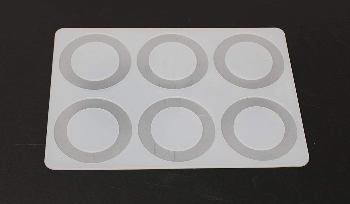 RKPM HOMES Mini Silicone Chocolate Insert Mould Cake Decoration Mould Decor Mould (6 Round Insert)