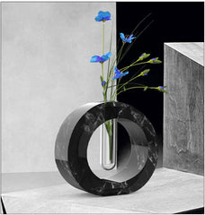 RKPM HOMES Resin Molds I Vase Casting Planter Silicone Epoxy Mould with Test Tubes I Perfect for Propagating DIY Hydroponic Flowers Plants Home Office Garden Wedding Decoration (Oval Shape)