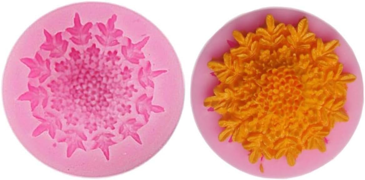 RKPM HOMES Cupcake Fondant Mold I 3D Flower Silicone Chocolate Mould I for DIY Handmade Sugarcraft Cake Decoration, Polymer Clay, Candy, Cookies, Muffin, Soap Resin Wax Making Crafting (RK104)