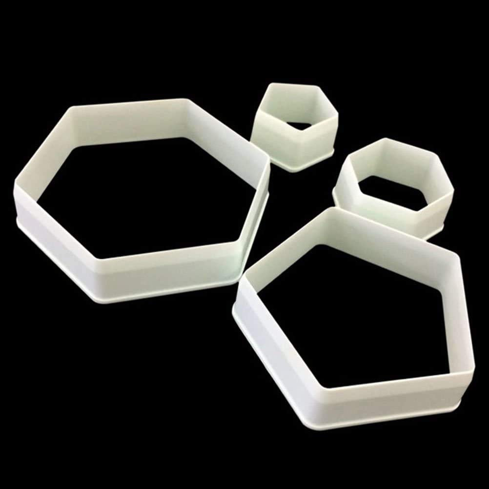 RKPM HOMES 4-Pieces DIY Cake Plunger Cutter Molds Sugarcraft Cake Decorating, Football Shape Cutter